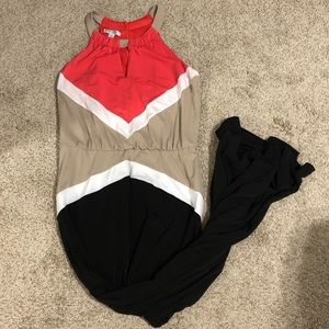 Color Block Maxi Dress